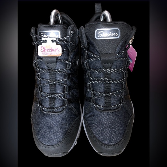 SKECHERS BOOTS Seager Hiker lace up boots in black . NEW WITH TAGS - Picture 9 of 12